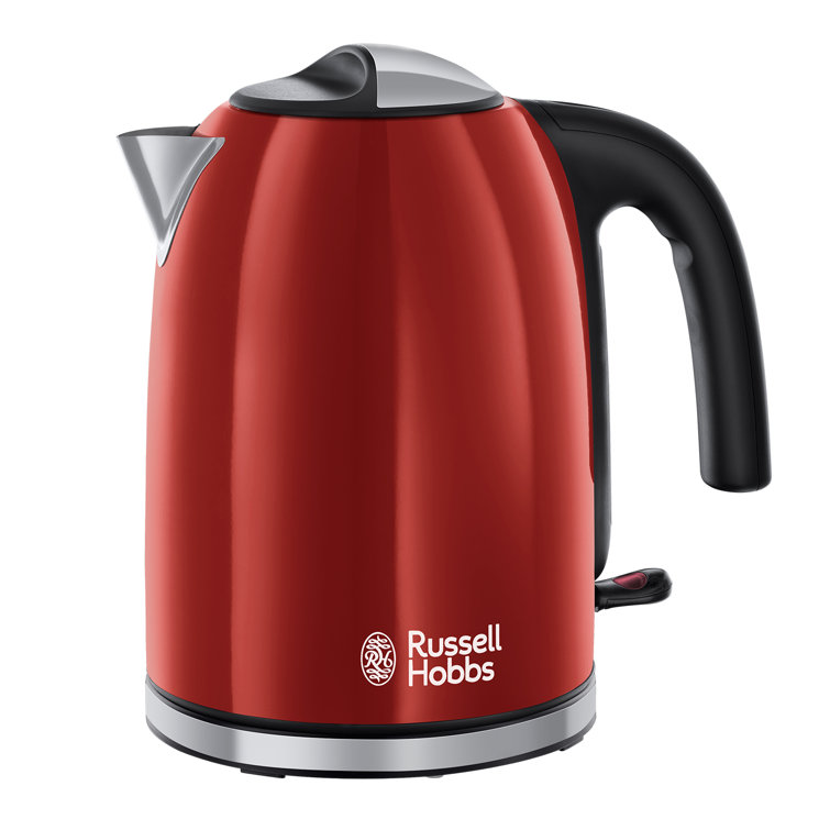 Russell Hobbs Electric Kettle 1.7L Coloured Stainless Steel & Reviews